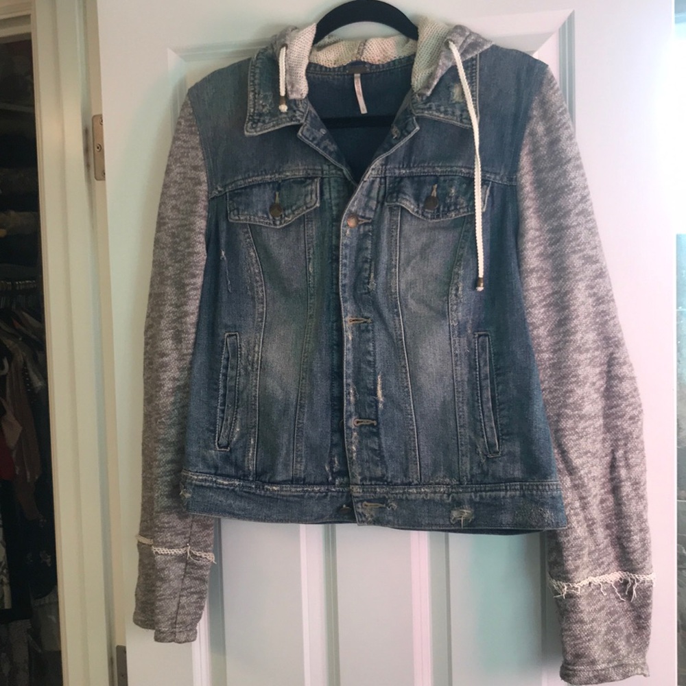 Free People jacket - Denim and knit